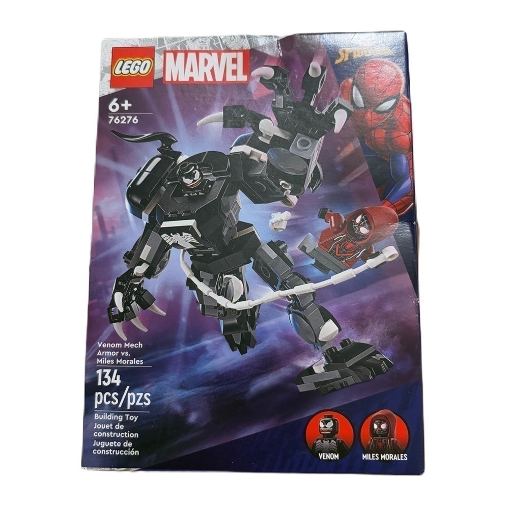 Lego Marvel Venom Mech Armor Vs. Miles Morales Building Block Set NEW 76276
